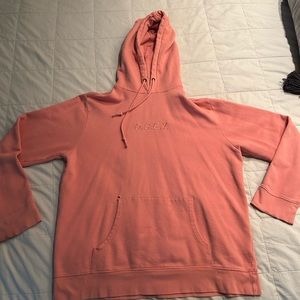 Coral OBEY hoodie. Unisex.